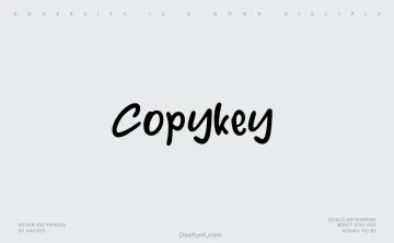 Copykey Font