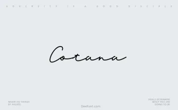 Cotana Font