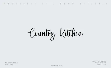 Country Kitchen Font