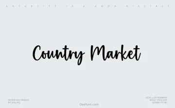 Country Market Font