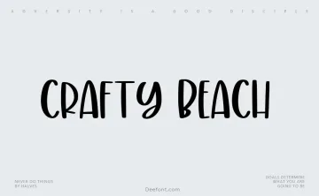 Crafty Beach Font