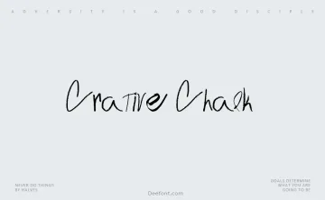Crative Chalk Font