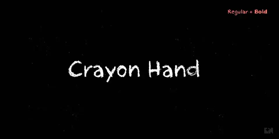 Crayon Hand Font