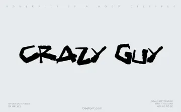 Crazy Guy Font