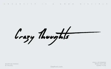 Crazy Thoughts Font