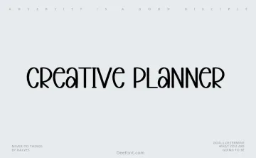 Creative Planner Font