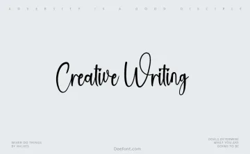 Creative Writing Font