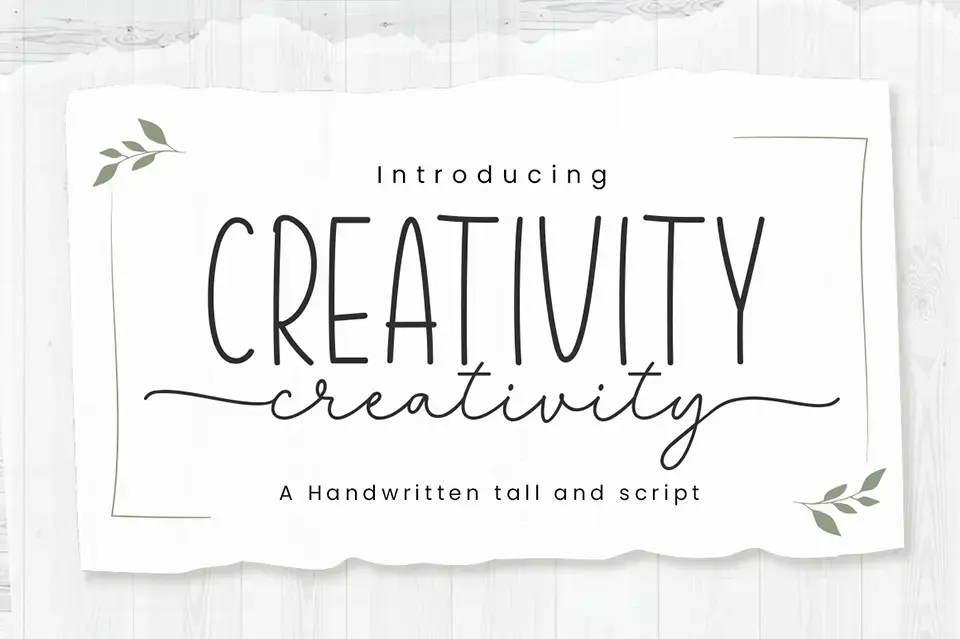 Creativity Font