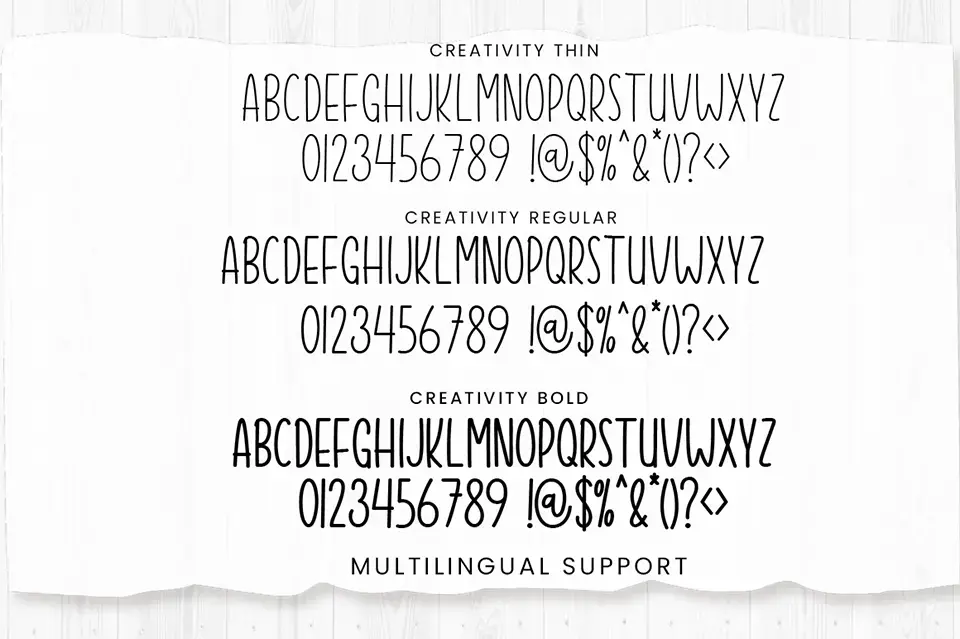 Creativity Font