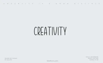 Creativity Font