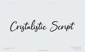 Cristalistic Script Font
