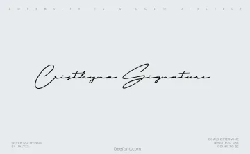Cristhyna Signature Font
