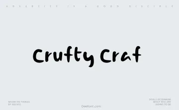 Crufty Craf Font
