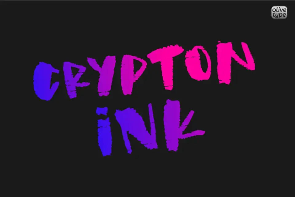 Crypton Ink Font