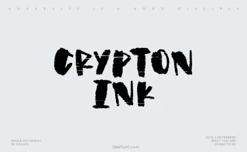 Crypton Ink Font