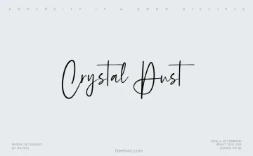 Crystal Dust Font