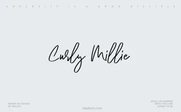 Curly Millie Font