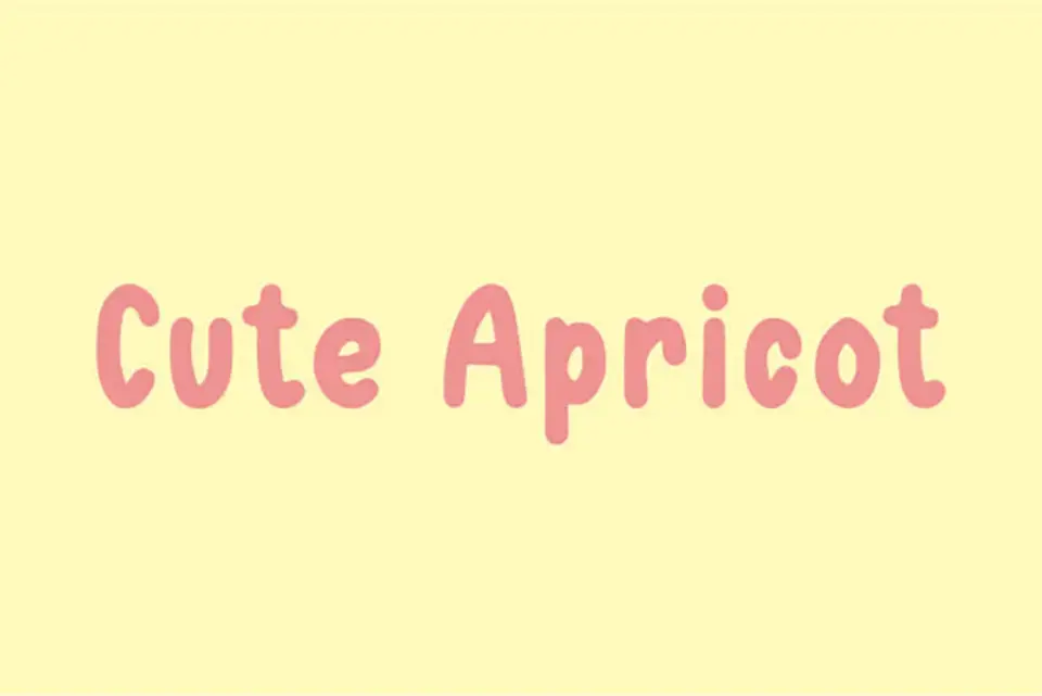 Cute Apricot Font