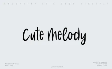 Cute Melody Font