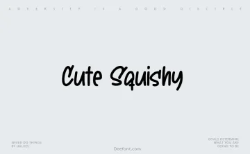 Cute Squishy Font