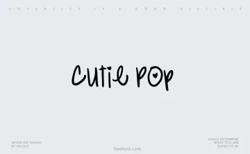 Cutie Pop Font