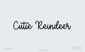 Cutie Reindeer Font