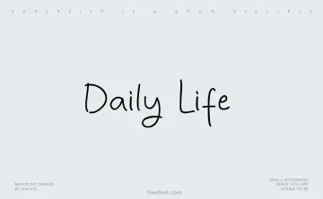 Daily Life Font