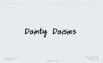 Dainty Daisies Font