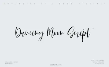 Dancing Moon Script Font