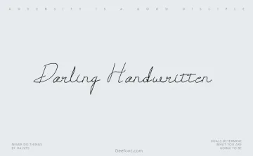 Darling Handwritten Font