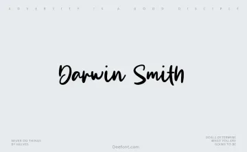 Darwin Smith Font