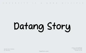 Datang Story Font