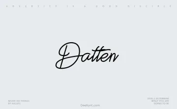Datten Font