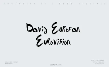 David Eurofan Eurovision Font