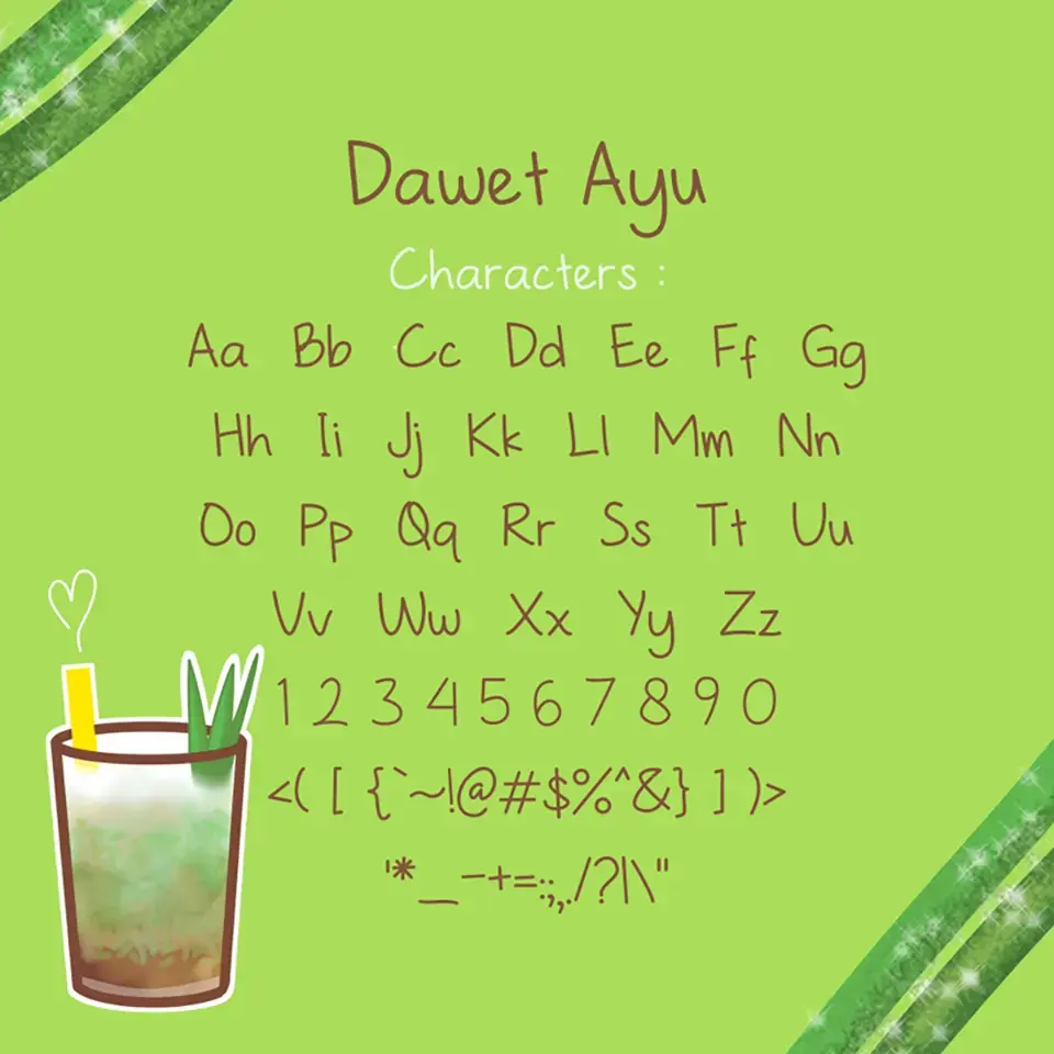 Dawet Ayu Font