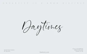 Daytimes Font