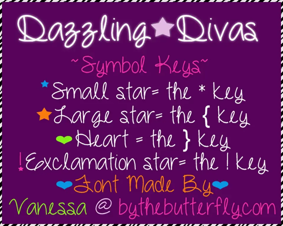 Dazzling Divas Font