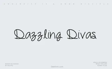 Dazzling Divas Font