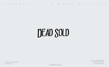 Dead Sold Font
