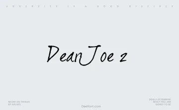 Dear Joe 2 Font