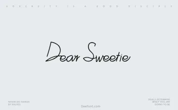 Dear Sweetie Font
