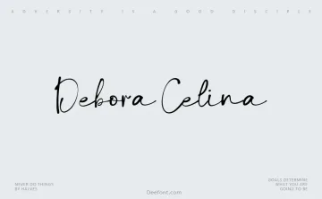 Debora Celina Script Font