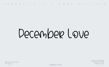 December Love Font