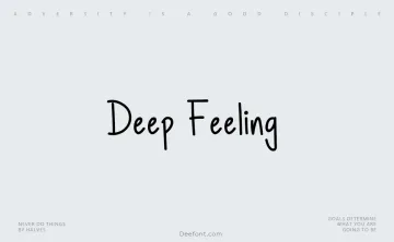 Deep Feeling Font