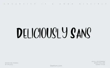 Deliciously Sans Font