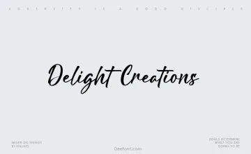 Delight Creations Font