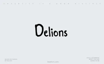 Delions Font