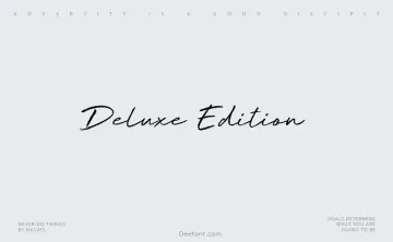Deluxe Edition Font