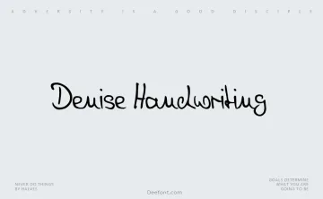 Denise Handwriting Font