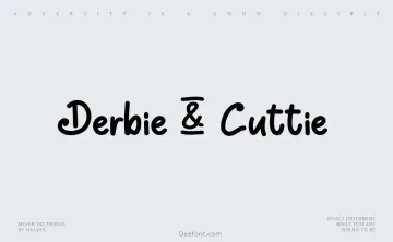 Derbie & Cuttie Font